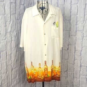 PURITAN Button Up Tequila Men's Graphic Short Sleeve Shirt XL‎